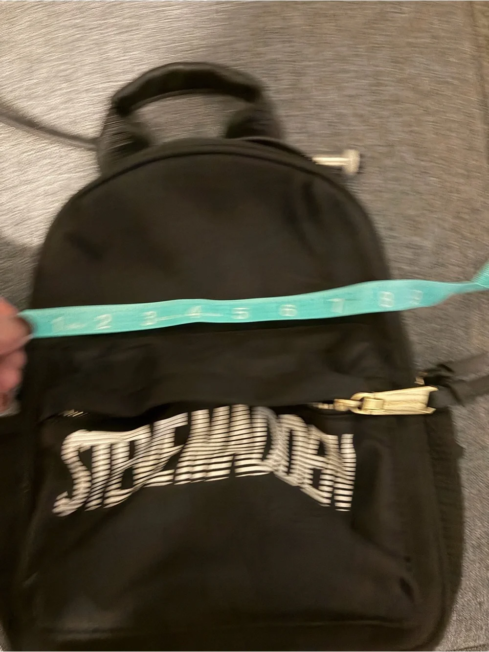 Steve Madden Black Mini Logo Backpack